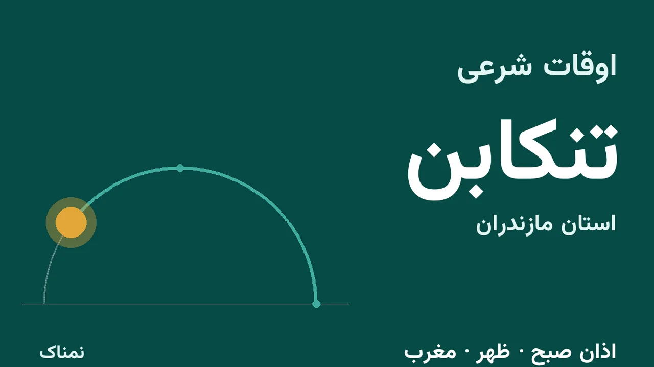 اذان صبح و ظهر امروز تنکابن؛ ۴ آبان ۱۴۰۵
