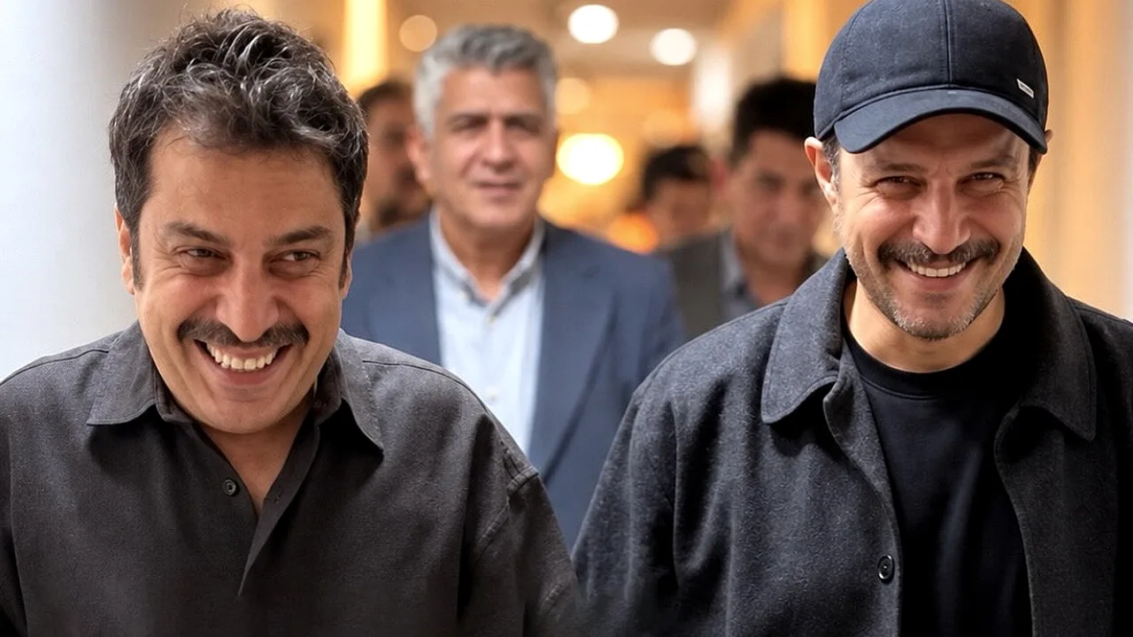 لحظههای جالب تعارف دو بازیگر مشهور در اکران مردمی