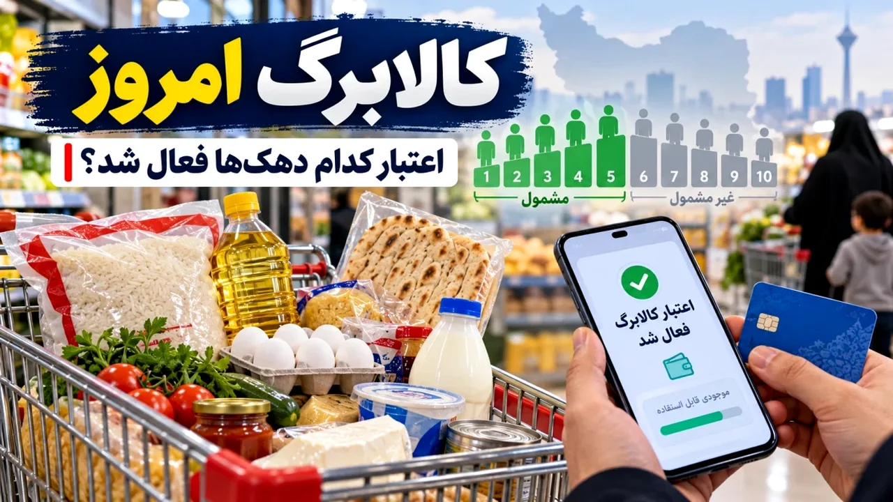 افزایش اعتبار کالابرگ برای ۳۵ میلیون نفر در آبان ۱۴۰۵