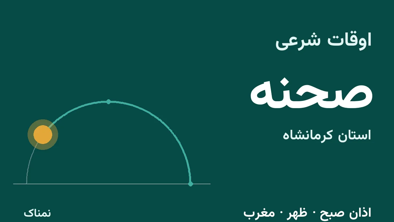 اذان امروز صحنه؛ صبح ۵:۱۱ و مغرب ۱۷:۵۰