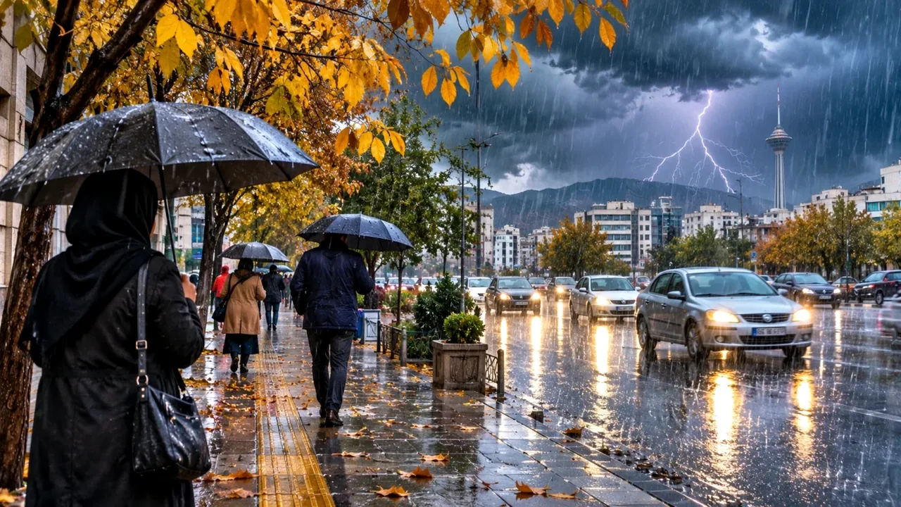 هشدار نارنجی بارش شدید؛ ۲۰ استان زیر باران و ۵ منطقه در خطر سیل
