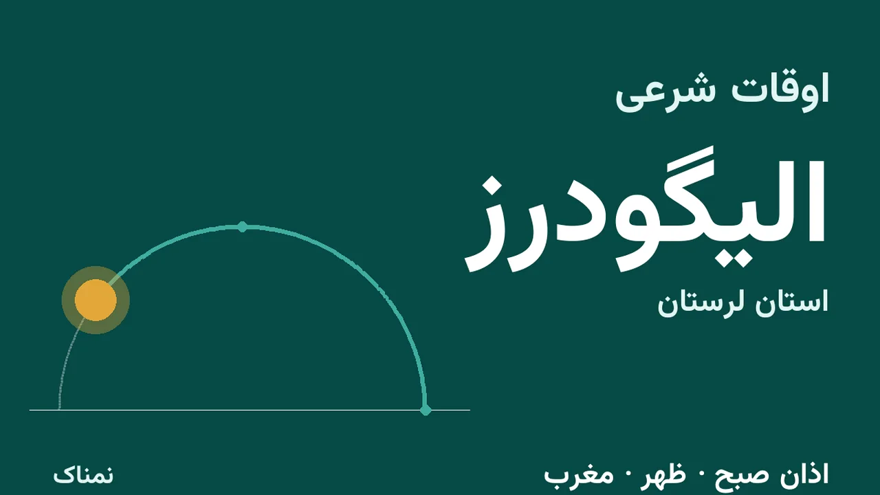 اذان صبح و مغرب امروز الیگودرز؛ ۴ آبان ۱۴۰۵