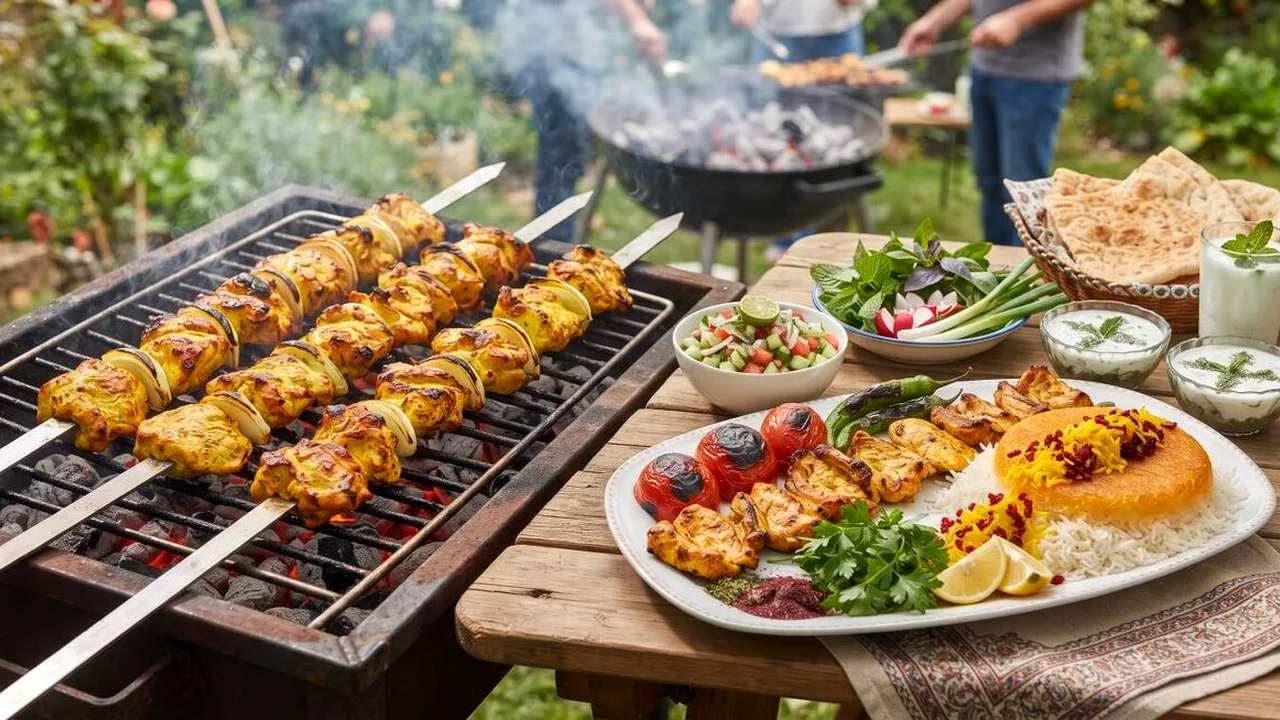 راز طعم بینظیر جوجه کباب با سس خانگی