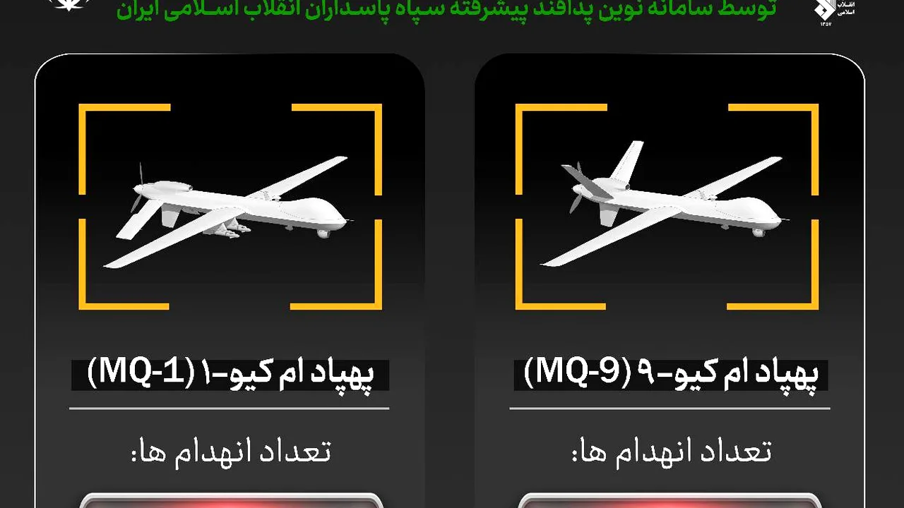 سرنگونی پهپاد پیشرفته آمریکایی در شرق تنگه هرمز