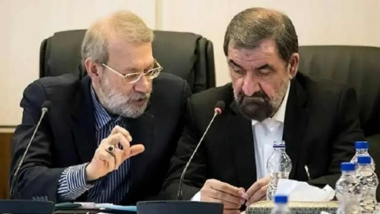 تصویری قدیمی از علی لاریجانی و محسن رضایی