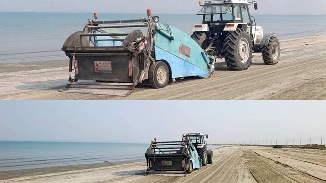 پاکسازی مکانیزه سواحل نایبند در جنوب بوشهر انجام شد