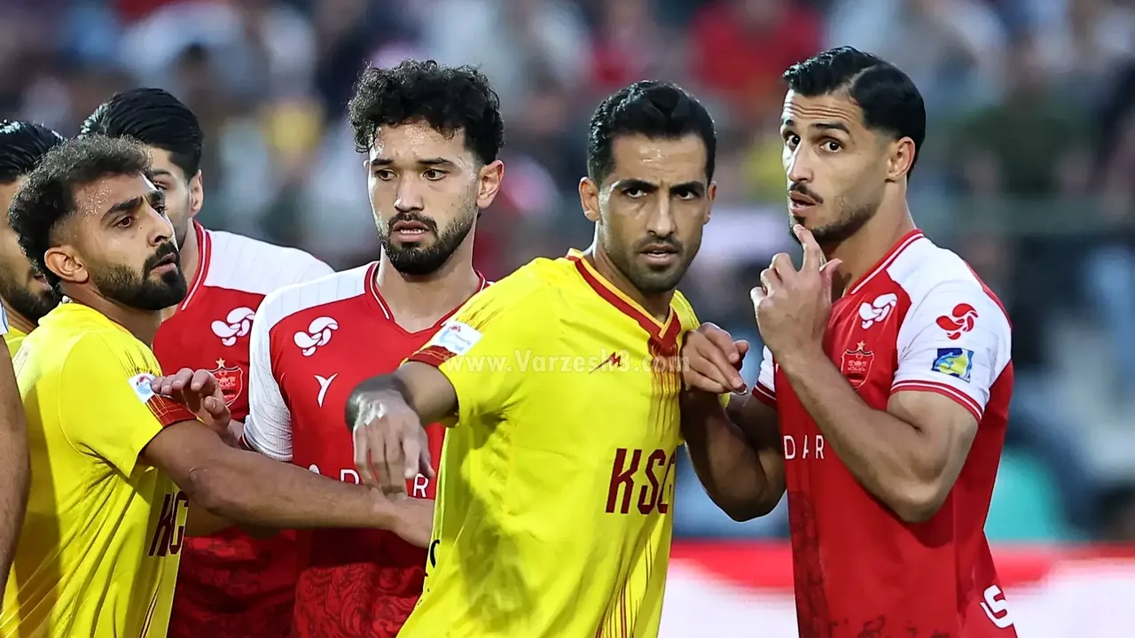غفلت پرسپولیس و گل تماشایی امیری در دیدار با فولاد