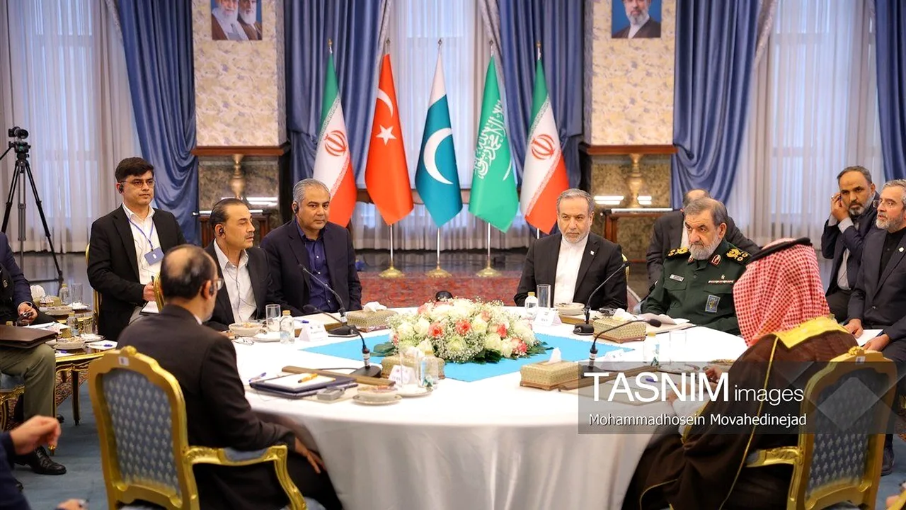 نشست امنیتی چهارجانبه تهران با حضور ایران، عربستان، پاکستان و ترکیه