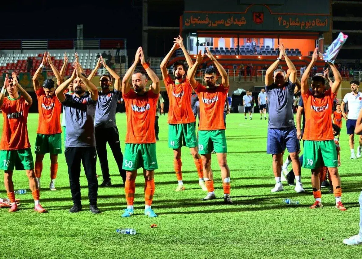 مس رفسنجان با برد برابر بعثت کرمانشاه به جدول صعود کرد