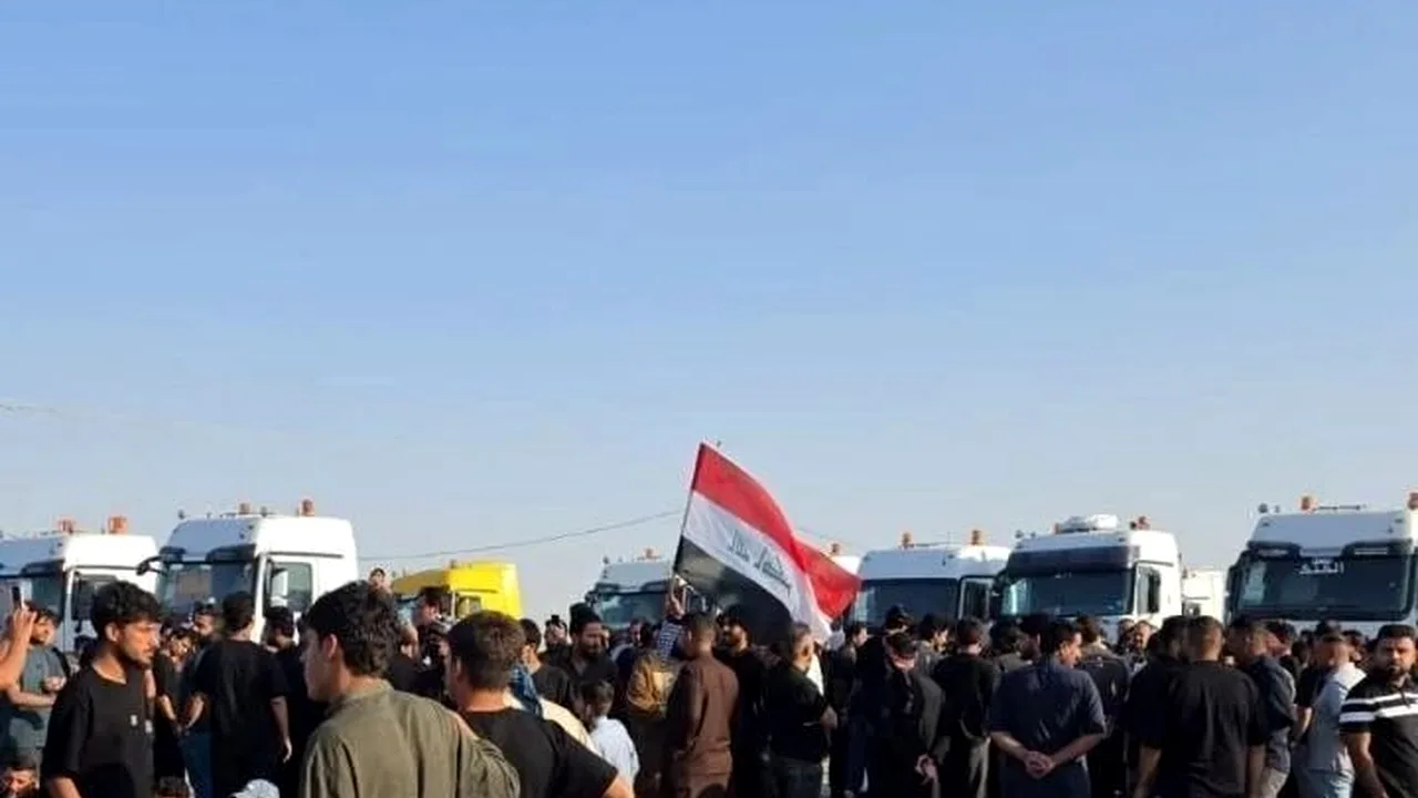 ادامه اعتراضات در میسان عراق علیه بستن گذرگاه الشیب