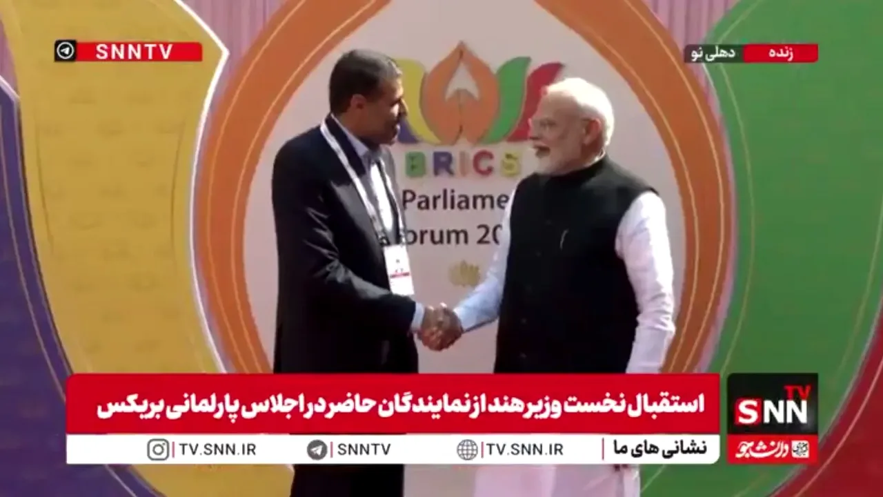 دیدار و خوشآمدگویی نخستوزیر هند به نماینده ایران در اجلاس بریکس