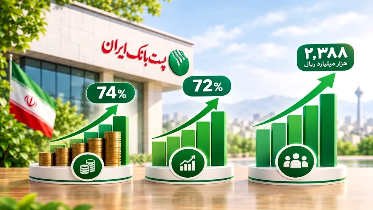 جهش ۷۴ درصدی سود خالص پستبانک در نیمه اول ۱۴۰۵