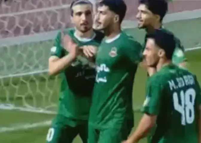 تیرک دروازه مانع از پیروزی نساجی در نیمه اول مقابل شمس آذر
