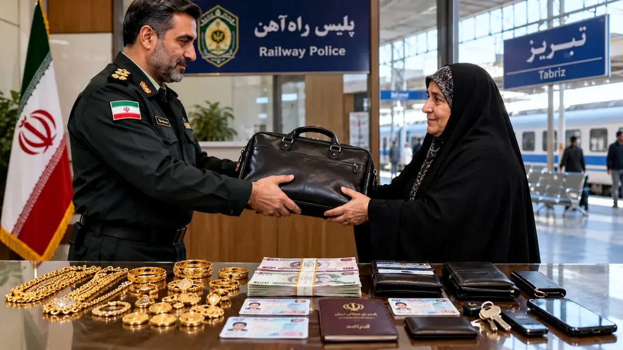 کشف کیف طلا در تبریز؛ امانتداری پلیس تحسینبرانگیز شد