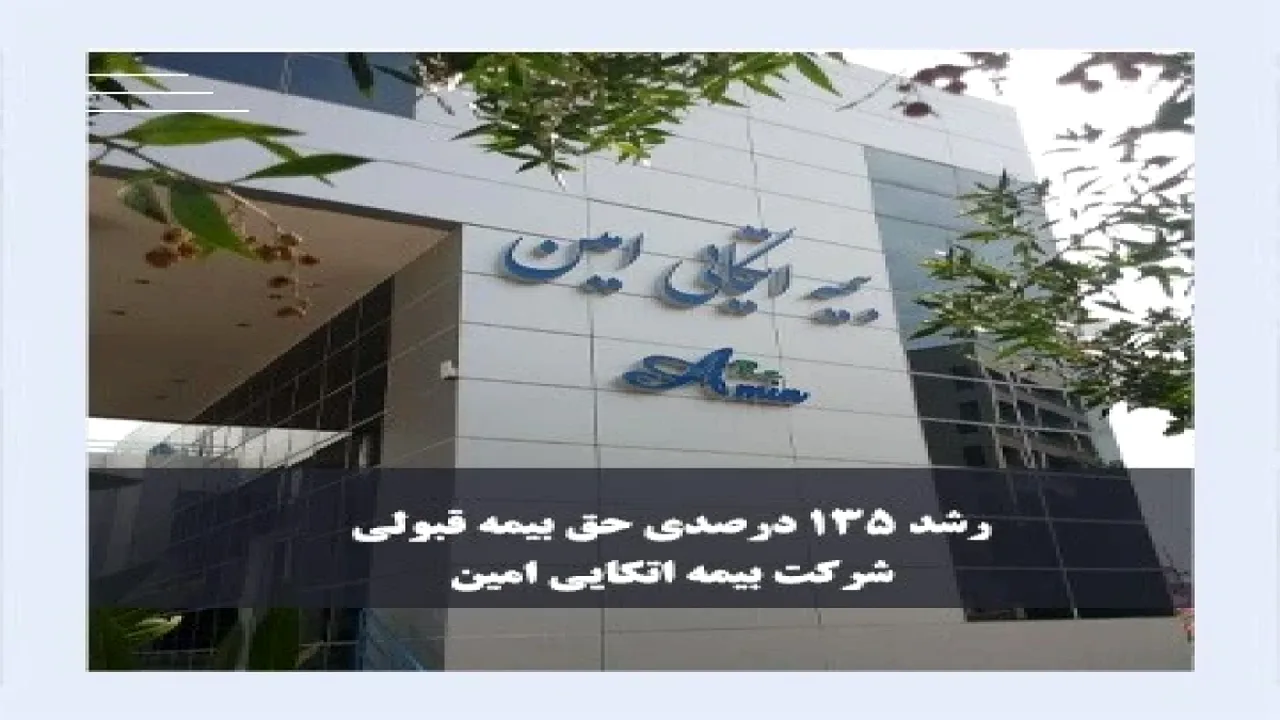 جهش ۱۳۵ درصدی حق بیمه قبولی بیمه اتکایی امین